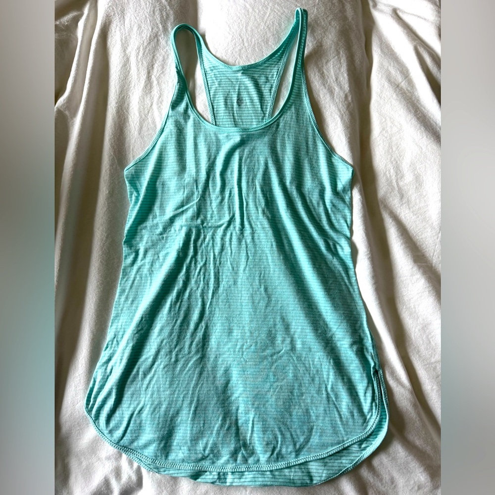 Lululemon Women’s Aqua Mint Singlet Tank Top, size 4
